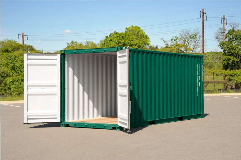an open storage container